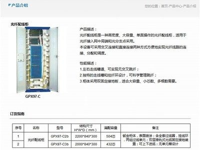 GPX98-C型光纖配線(xiàn)架 品牌與供應(yīng)商解析，以及今日市場(chǎng)行情